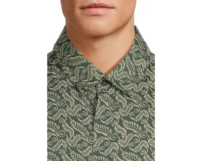 Рубашка John Varvatos Rodney Shirt с цветочным принтом