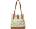Brahmin Сумка-ведро Fiora с регулируемыми ручками и фирменным принтом