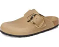Клоги Birkenstock Boston Big Buckle из гладкой кожи с анатомической стелькой