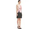 Платье Calvin Klein Scuba Foral Sheath с цветочным принтом и застежкой-молнией на спине