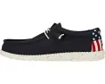 Кеды повседневные Wally Americana Slip On от Hey Dude с принтом