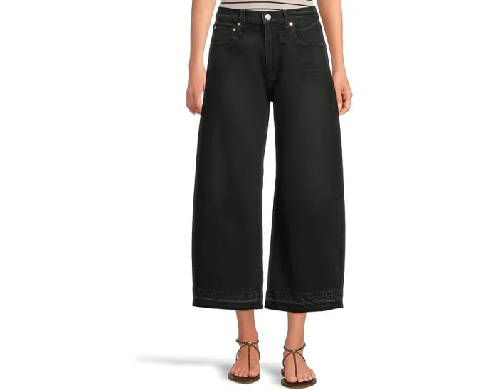 Джинсы Paige Arellia Ankle Petite With Undone Finished Hem In Black Void для миниатюрных