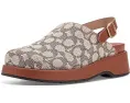 Сабо COACH Sculpted C на платформе с узором Jacquard и регулируемой пряжкой