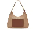 THINK ROYLN Большая сумка-хобо Seaside Satchel из рафии и кожи с двумя ремнями