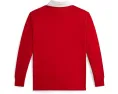 Рубашка-поло Polo Ralph Lauren Kids из хлопка с логотипом Triple-Pony и вентилируемым подолом