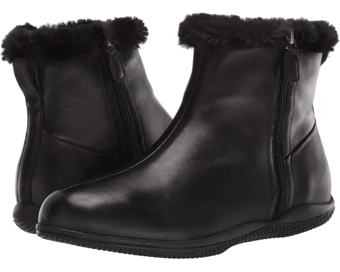 Ботильоны SoftWalk Helena на молнии с искусственным мехом и стелькой с поддержкой