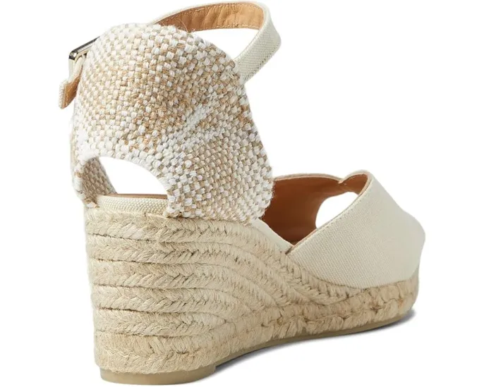 Босоножки Castaner Bianca на платформе 60 мм с клином из эспадрилий