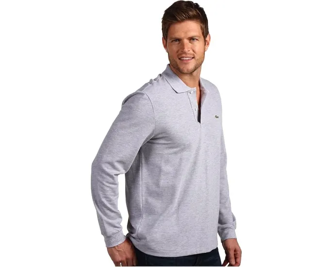 Классическая поло Lacoste с длинным рукавом из пике