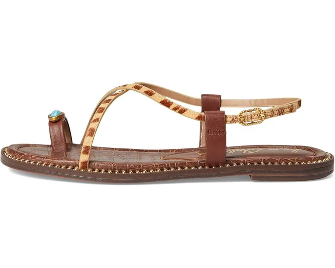 Сандалии Sam Edelman Tenly с ремешками и кольцом на палец на низком каблуке