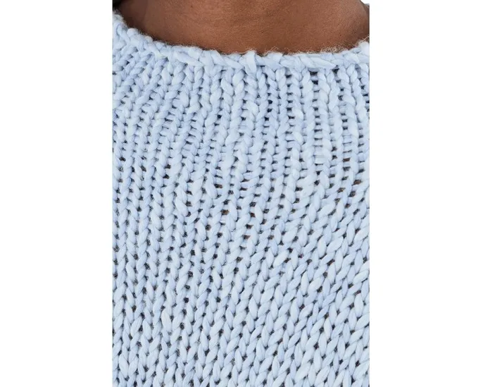 Свитер Free People Opal из хлопка с отворотом на горловине и пониженными плечами