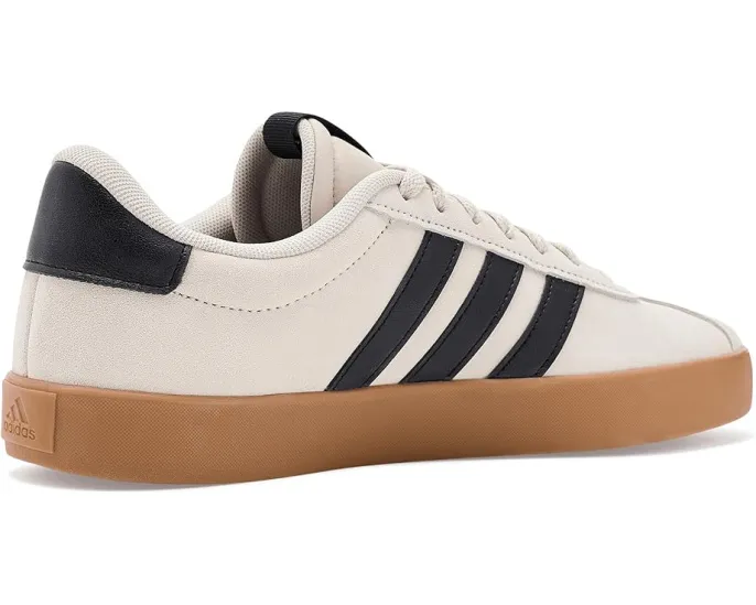 Кроссовки Adidas VL Court 3.0 с кожаным верхом и вулканизированной подошвой