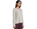 Топ Eileen Fisher из мягкой махры в полоску с круглым вырезом