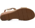 Clarks Kacha Wave сандалии на низком клине из мягкой кожи и контрастными ремешками