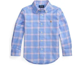 Polo Ralph Lauren Kids Клетчатая оксфордская рубашка с функциональными свойствами для малышей и детей
