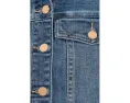 Petite Bracelet Length High Cuff Trucker Jeans Jacket