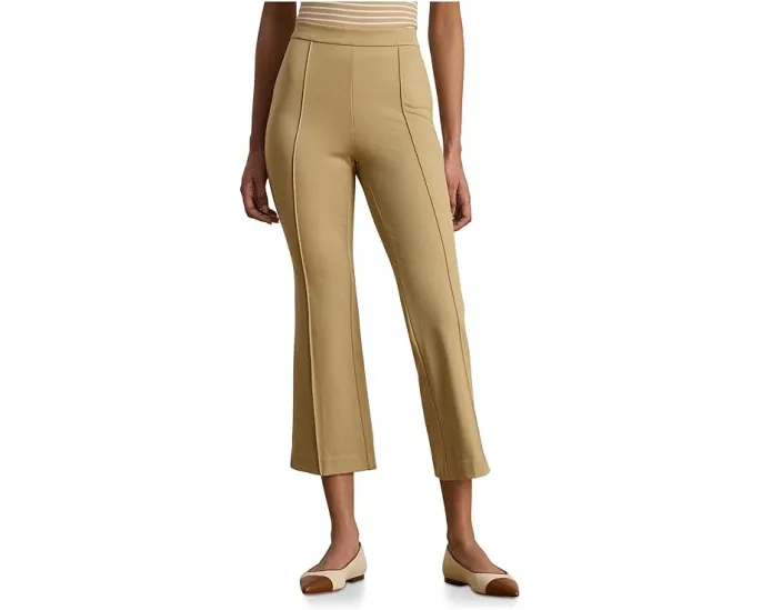 Брюки Lauren Ralph Lauren Petite из твила с расклешенными штанинами