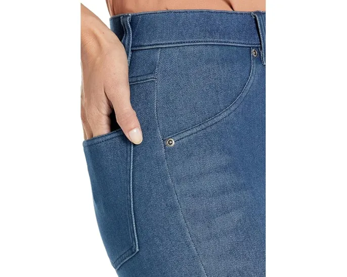 Джинсовые леггинсы HUE High-Waist Ultra Soft с зауженным низом и эластичным поясом