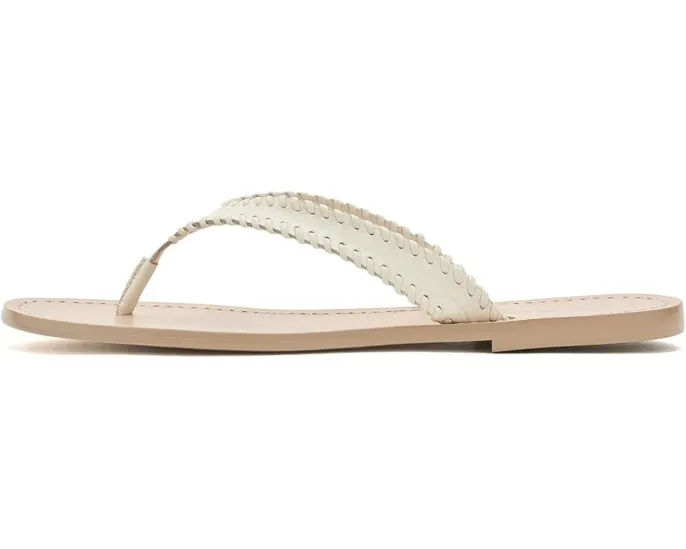 Jessica Leather Sandals от Cinq à Sept кожаные сандалии на плоском ходу