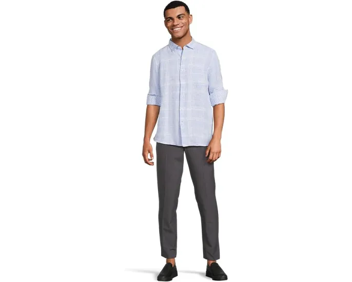 Рубашка Tommy Bahama Paradisio Plaid из льна с длинным рукавом