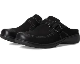 Слипоны Clarks Carleigh Viola из кожи с эластичной вставкой и фурнитурой