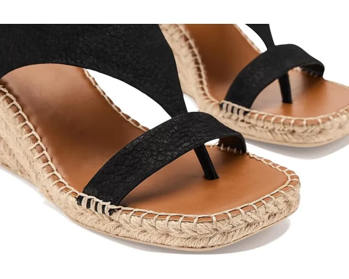 Сандалии Farren Espadrille с клиновидным каблуком и кожаным верхом от Franco Sarto