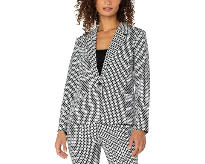 Приталенный блейзер Liverpool Los Angeles из стрейч-трикотажа