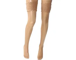 Чулки Wolford Satin Touch 20 Stay-Up с кружевной резинкой и атласным блеском