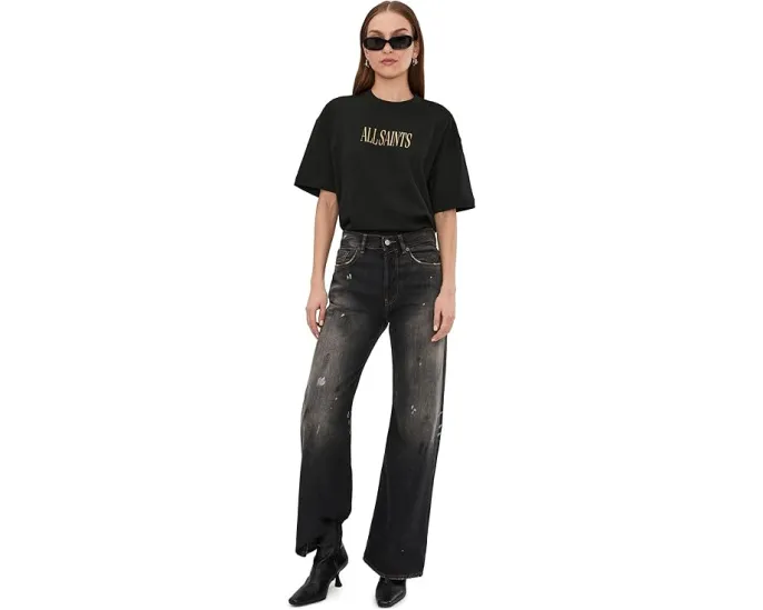 Футболка AllSaints Cora Etta Tee с принтом в виде сердца