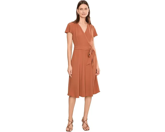 Платье Lauren Ralph Lauren с запахом и поясом