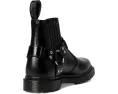 Chelsea ботинки Dr. Martens 2976 Harness из черной анилиновой кожи с декоративными шпильками