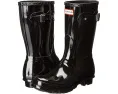 Резиновые сапоги Hunter Original Short Gloss укороченные с декором