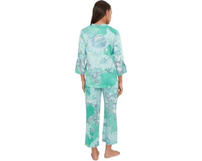 Пижамный комплект N by Natori из сатина с принтом Flourish