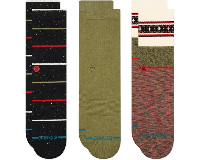 Носки Stance Greetings 3 Pack Crew с поддержкой свода стопы