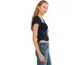 Free People летняя блуза Summer Short Sleeve с ярким декольте