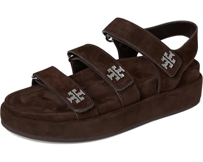 Спортивные сандалии Tory Burch Kira с тремя регулируемыми ремешками на липучке