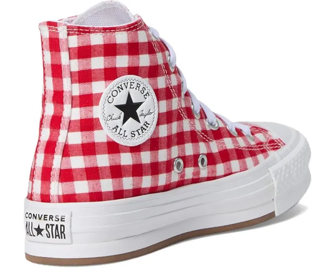 Converse кеды Chuck Taylor All Star Lift Checkered с платформой для старших детей