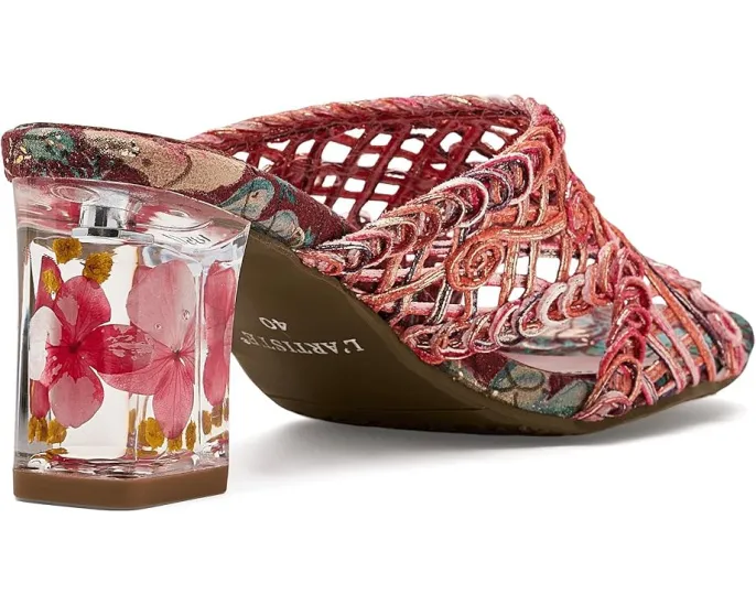 L'Artiste by Spring Step Сандалии Lacyloops с макраме и прозрачным каблуком