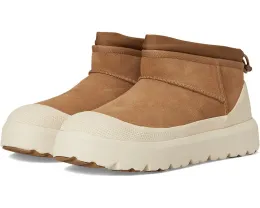 Угги UGG Classic Ultra Mini Weather Hybrid с водонепроницаемой замшей и подошвой Spider Rubber