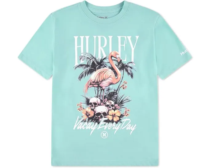 Hurley Kids футболка All Day Vacay с отпускным принтом