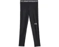 Леггинсы Under Armour HeatGear Leggings Black/White для детей