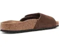 Сандалии Birkenstock Sylt из замши с контурной стелькой и регулируемой застежкой