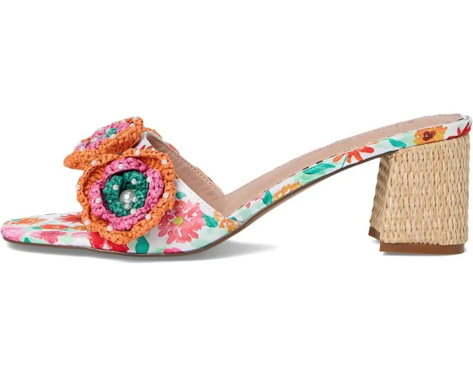 Blue by Betsey Johnson сандалии Dietrich с цветочным декором на квадратном каблуке