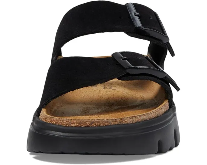 Сандалии Arizona Chunky на платформе от Birkenstock из замши