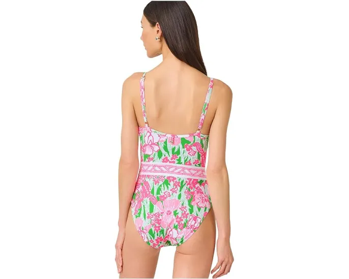 Купальник Lilly Pulitzer Palma с чашками и регулируемыми бретелями