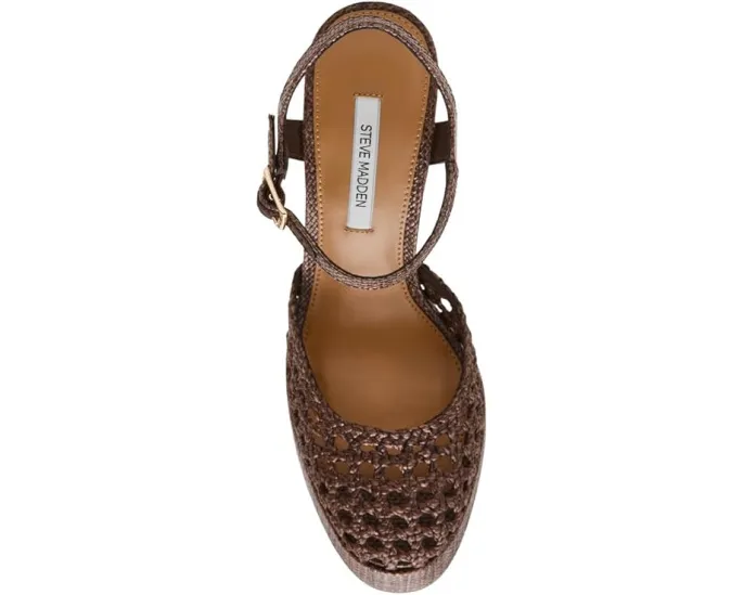 Босоножки Steve Madden Lexie на платформе с плетеным верхом из рафии