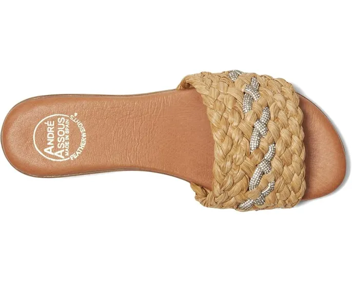 Andre Assous Сандалии Nahala на низком каблуке с плетеным верхом