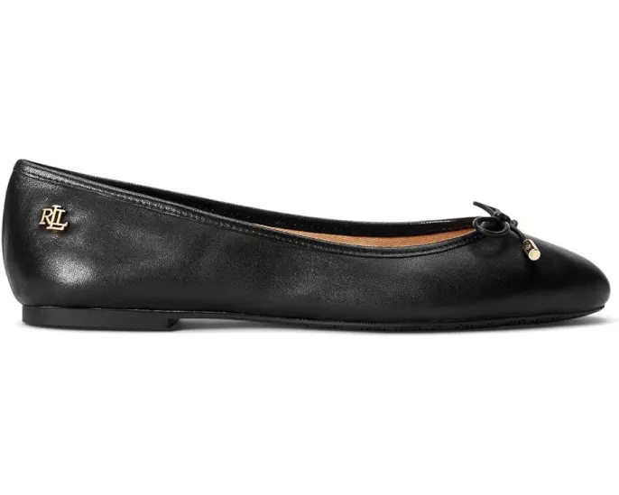 Балетки Jayna Flat от Lauren Ralph Lauren с бантом и металлическими деталями