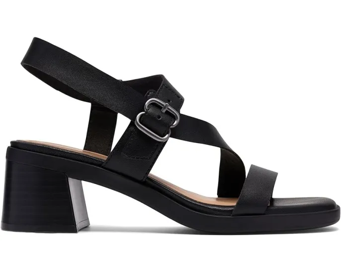 Сандалии Jaylan Sol Clarks на квадратном каблуке с ремешками и стелькой Ultimate Comfort