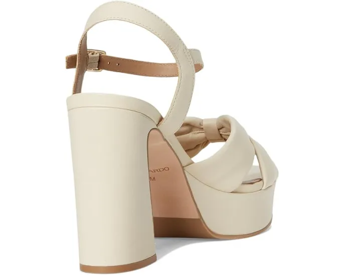 Босоножки Bernardo Veronika с бантом и скульптурным каблуком на пробковой подошве