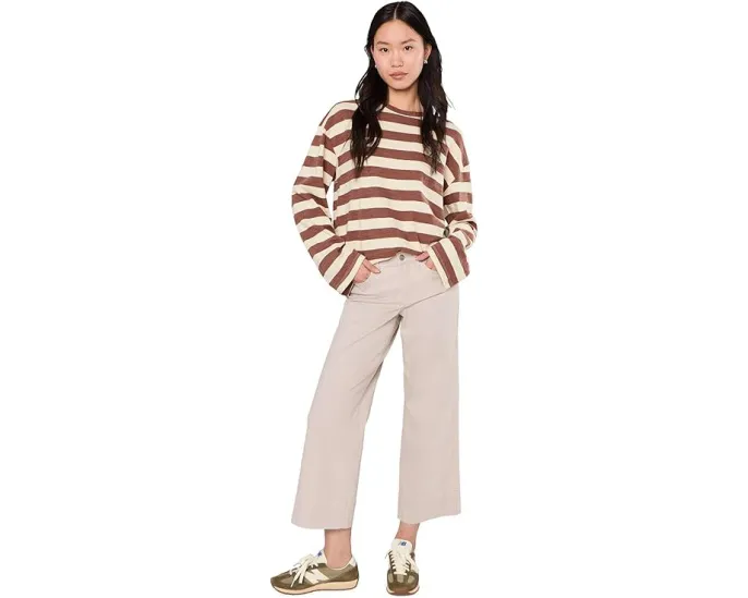 Длинная футболка Faherty Sunwashed Slub Long Sleeve Retro с эффектом поношенности
